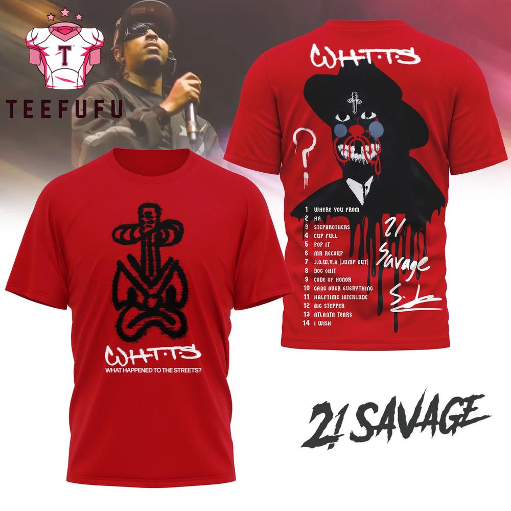 21 Savage WHTTS 2026 T Shirt