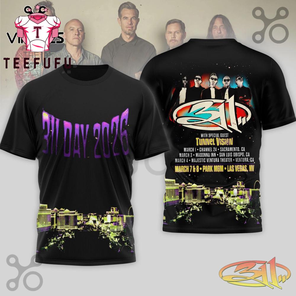 311 Day 2026 Tour Limited Edition 3D Shirt
