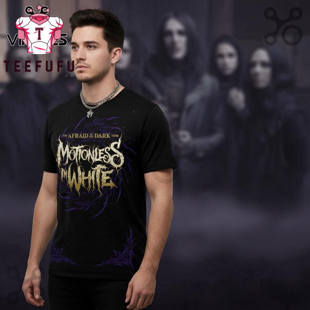 Afraid Of The Dark Motionless in White 3D Shirt