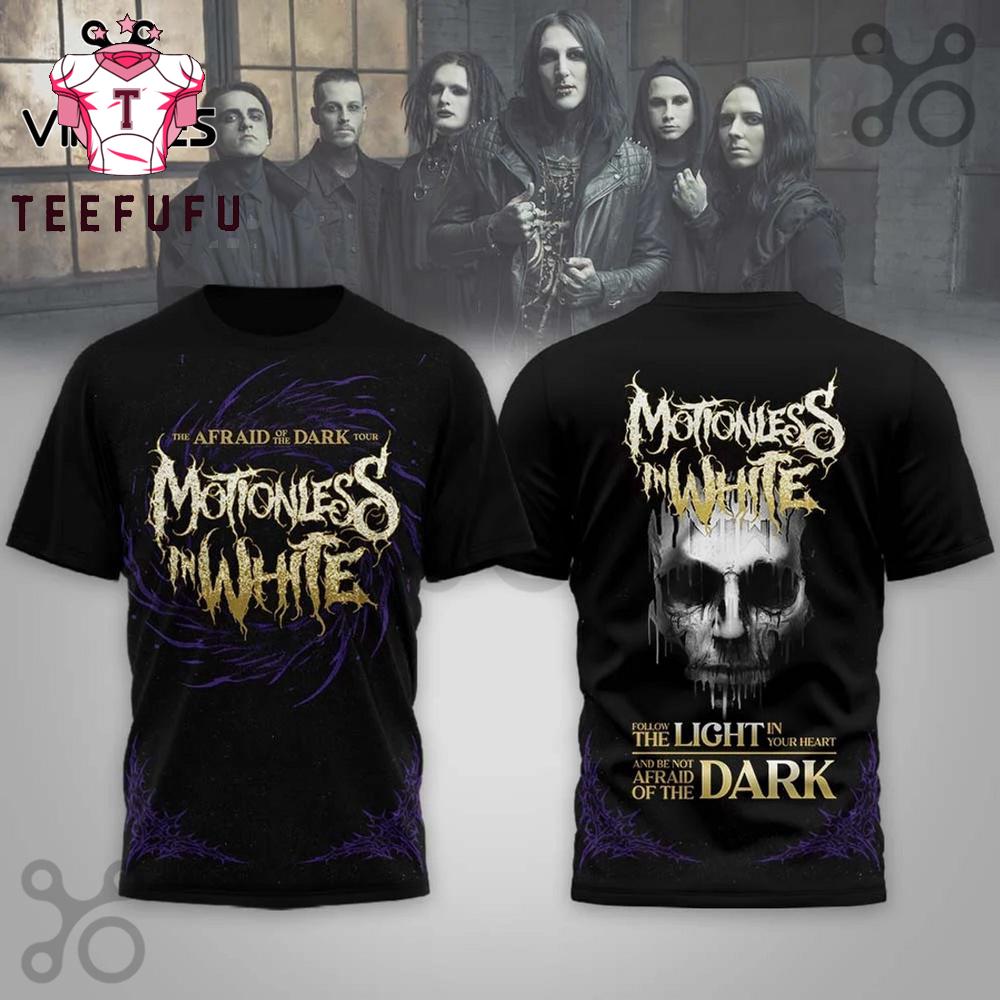 Afraid Of The Dark Motionless in White 3D Shirt