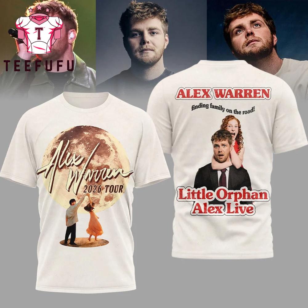 Alex Warren Finding Family on the Roand 2026 Tour 3D Shirt