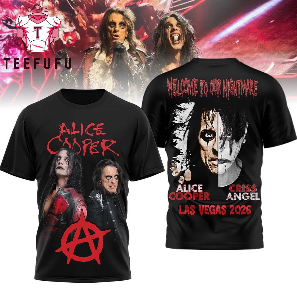 Alice Cooper Wellcome To Our Nightmare Las Vegas 2026 3D Shirt