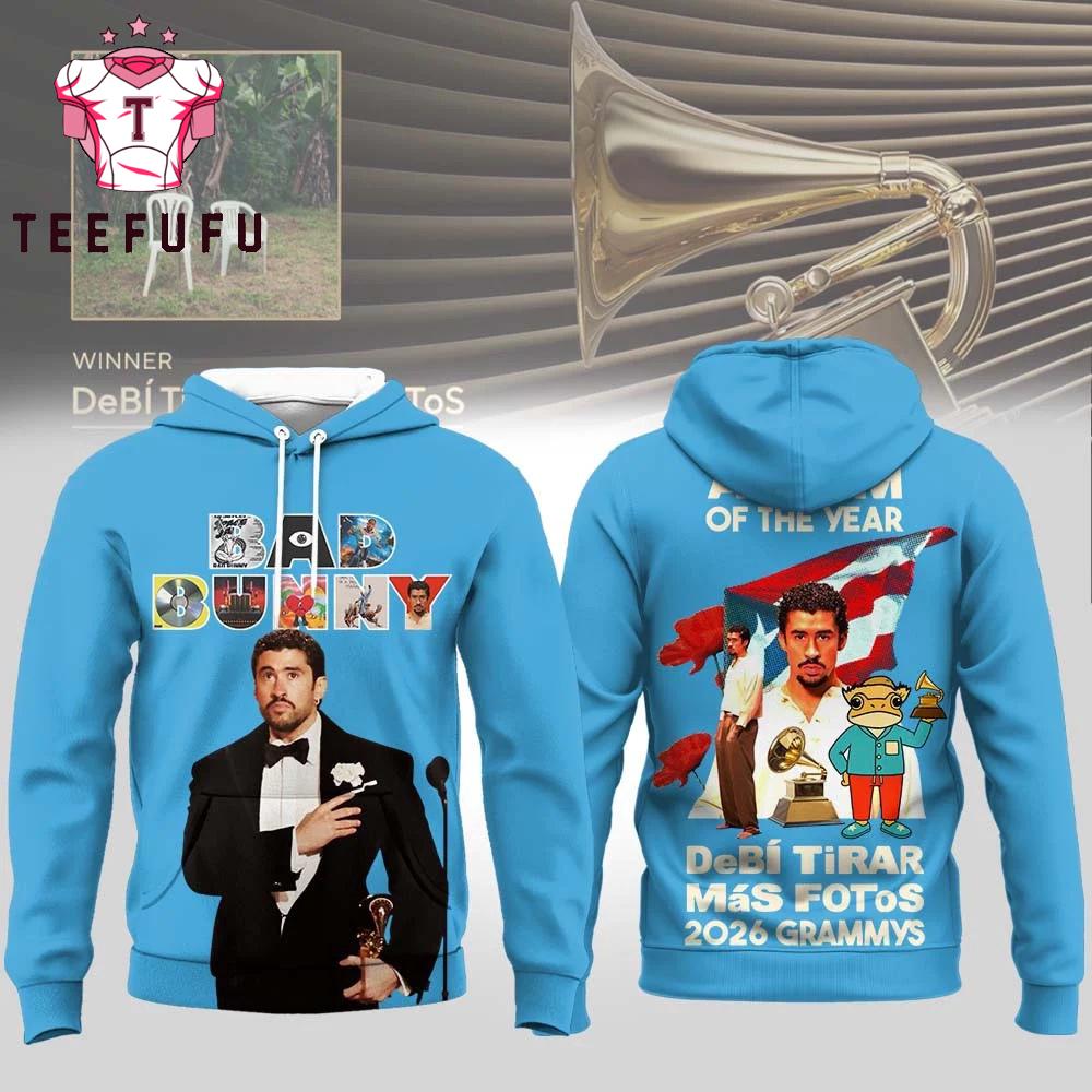Bad Bunny DeBi Tirer MaS Fotos 2026 Grammys Hoodie