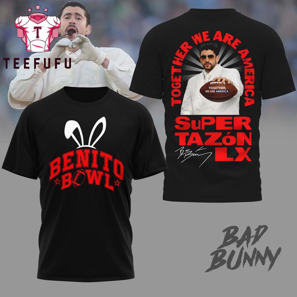 Bad Bunny Together We Are America 2026 3D Shirt