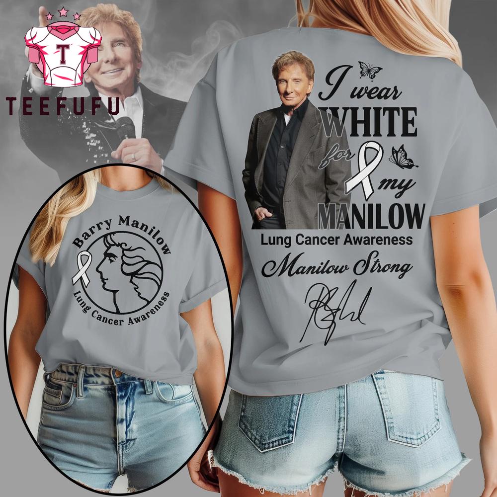 Barry Manilow Lung Cancer Awareness 2026 Unisex 3D Shirt