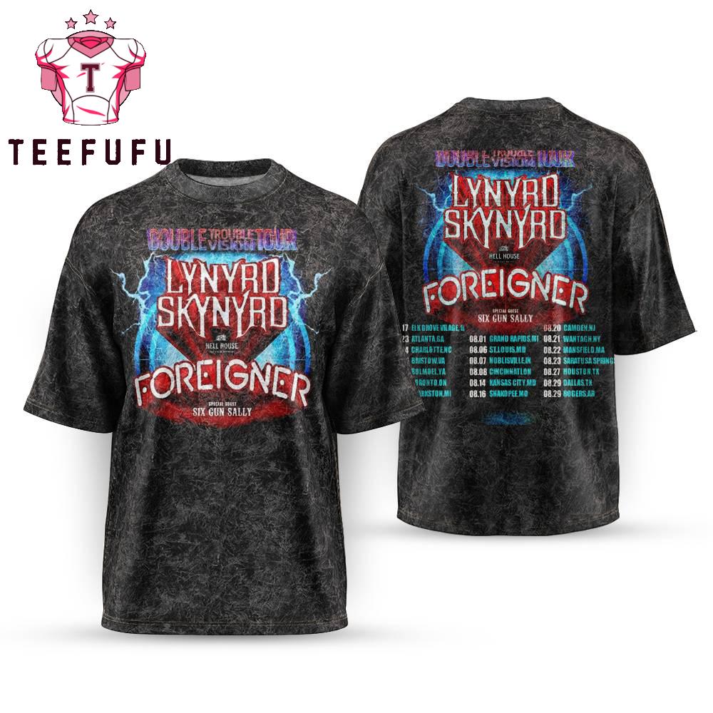 Double Trouble Double Vision Tour 2026 Lynyrd Skynyrd X Foreigner T Shirt