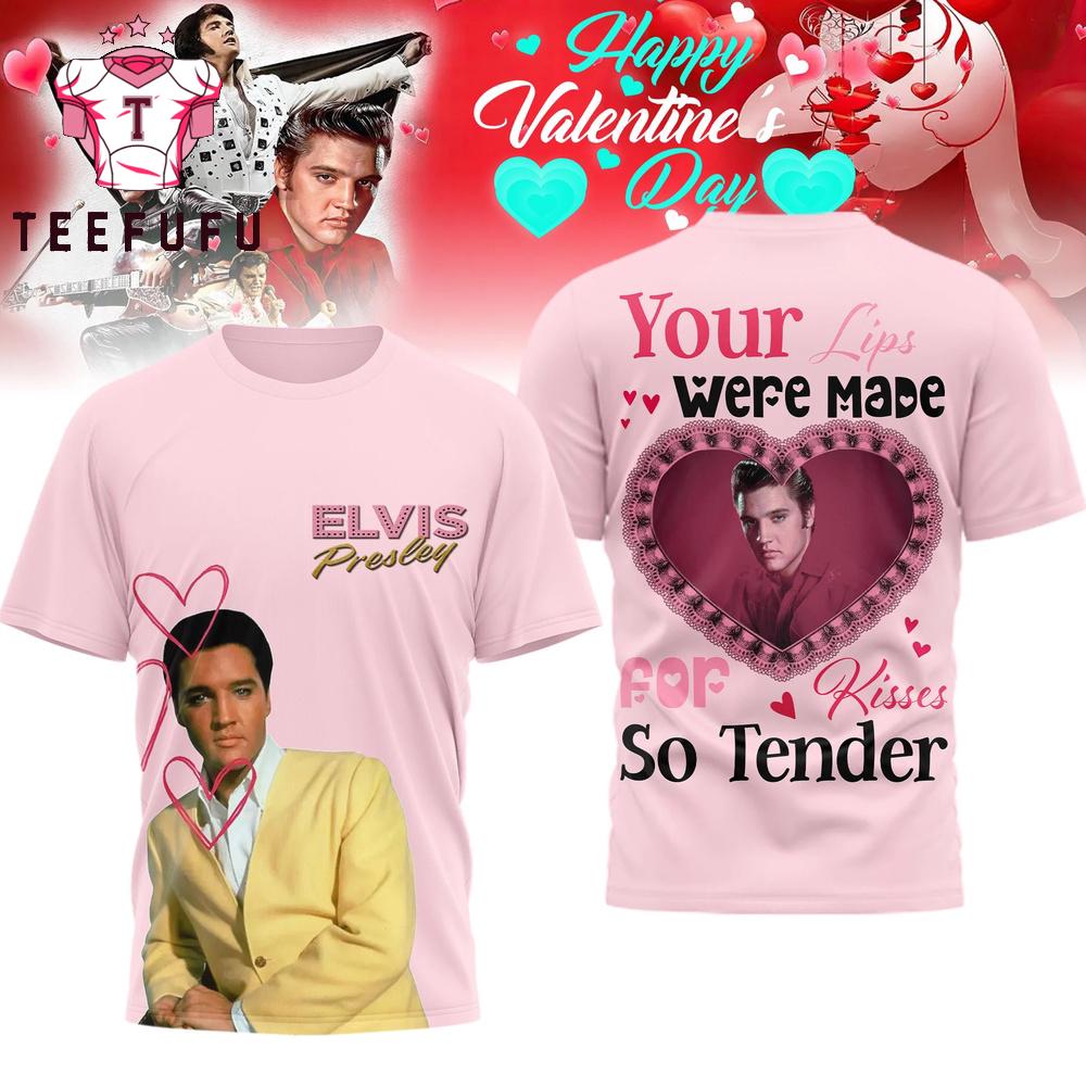 Elvis Presley Happy Valentine’s Day 2026 Pink 3D Shirt