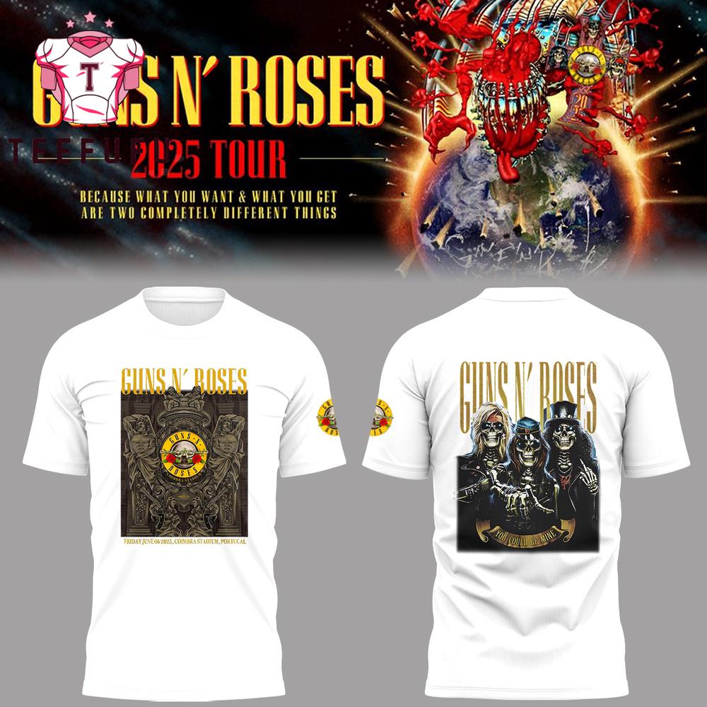 Guns N’ Roses Tour 2025 Skeleton Limited Edition T Shirt