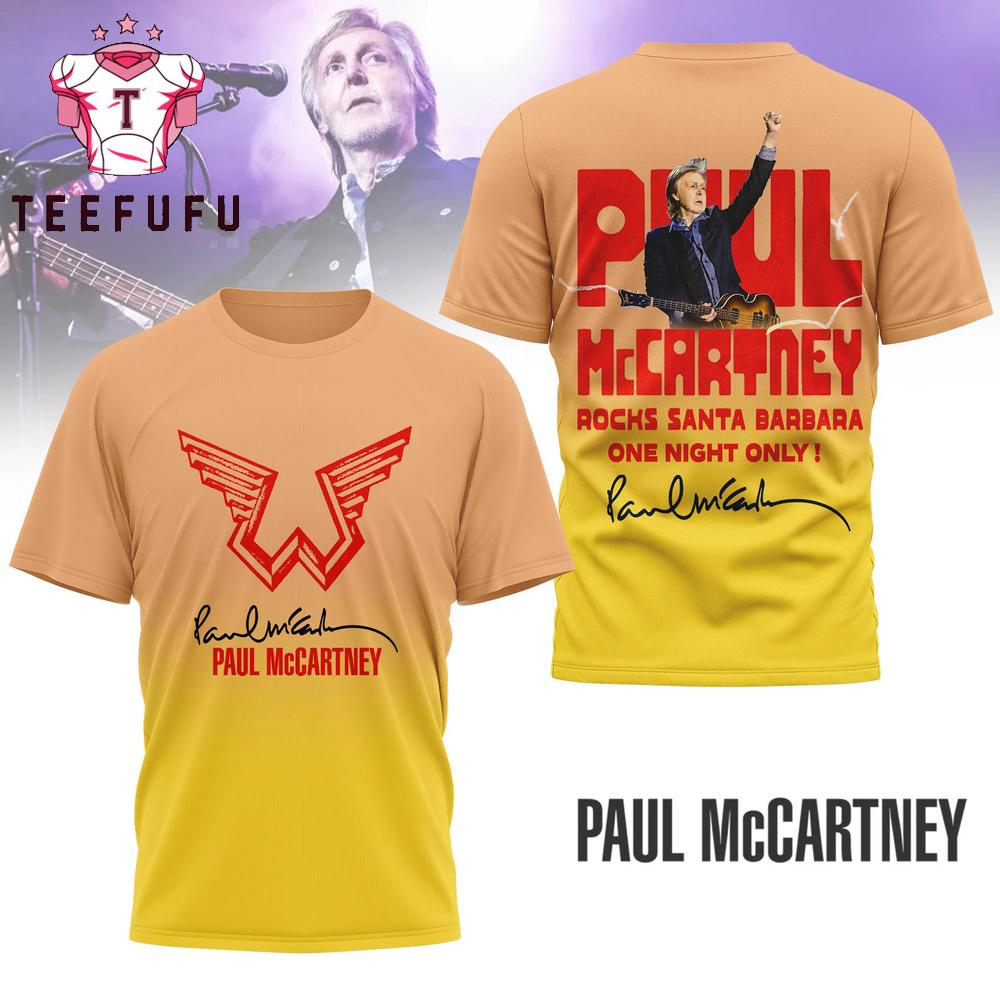 Paul McCartney Music Signature 2026 3D Shirt