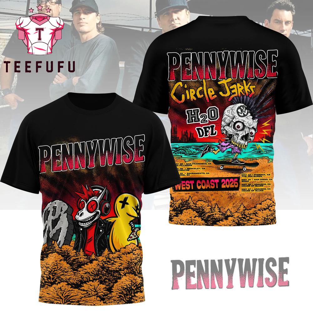 Pennywise West Coast 2026 T Shirt