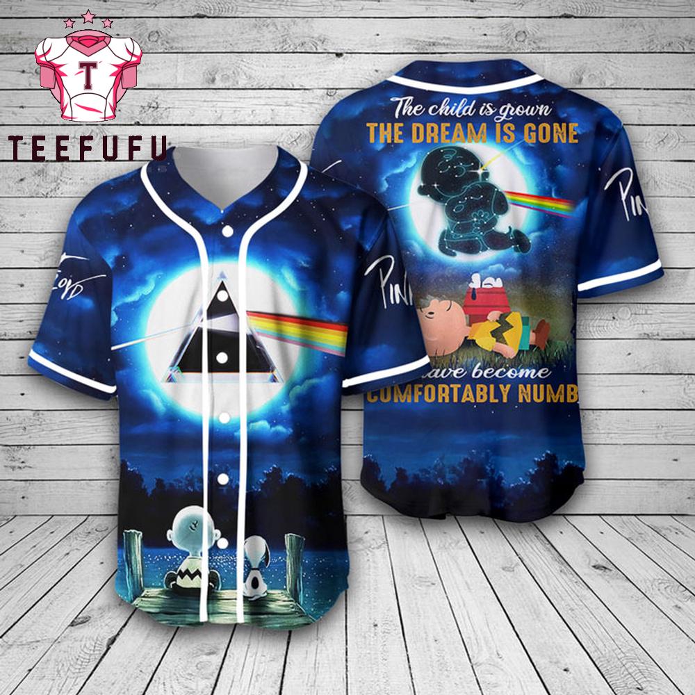 Pink Floyd The Child Is Golwn The Dream Is Gone I Have Become Comfortably Baseball Jersey