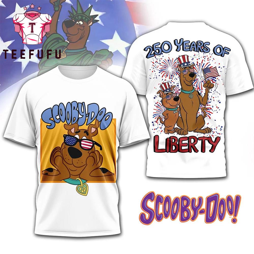 Scooby-Doo 250th USA Anniversary White T Shirt